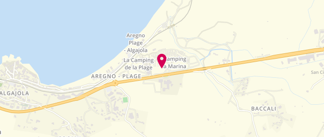 Plan de TotalEnergies STATION TOTAL ALGAJOLA, Route Nationale 197, 20220 Algajola