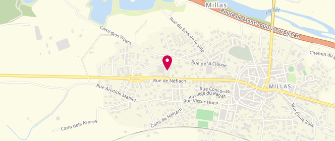 Plan de Intermarche Millas, Route de Prades, 66170 Millas