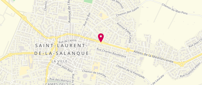 Plan de BALOUET Dominique, Avenue de la Côté Vermeille Route du Barcares, 66250 Saint-Laurent-de-la-Salanque