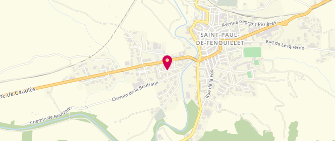 Plan de Carrefour Market, Lotissement le Pla, 66220 Saint-Paul-de-Fenouillet