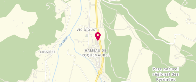 Plan de Access - TotalEnergies, Hameaux de Roquemaurel, 09140 Oust
