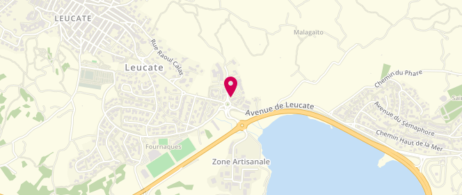 Plan de Carrefour Contact, Route de Leucate Plage, 11370 Leucate