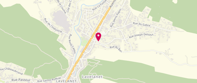 Plan de Super U, Route de Foix, 09300 Lavelanet