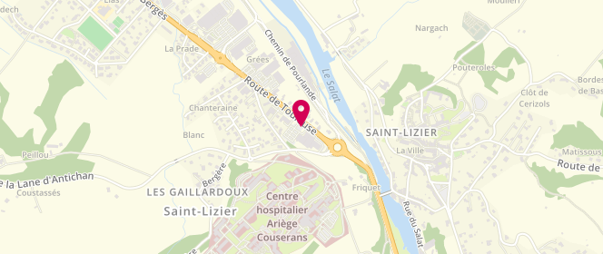 Plan de Avia XPress Picoty Réseau, Route de Toulouse (Direction Saint Girons), 09190 Saint-Lizier