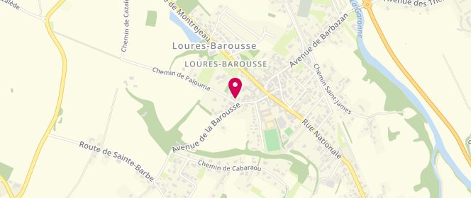 Plan de Contact Loures Barousse, Route Nationale, 65370 Loures-Barousse