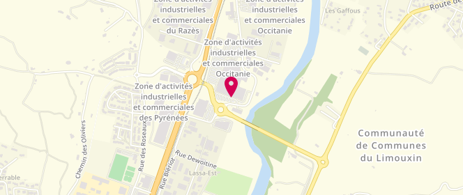 Plan de Leclerc 040. DISTRIBUTION - Limoux, 1, Rue Georges Guynemer, 11300 Limoux
