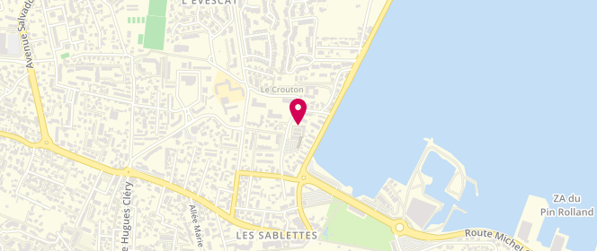 Plan de Centre E.LECLERC des sablettes, Chemin de l'Evescat Aux Sablettes, 83500 La Seyne-sur-Mer