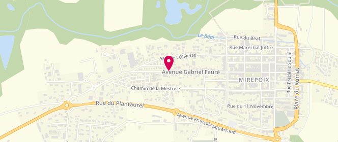 Plan de Relais Saint Christophe Kapfer, Avenue Gabriel Fauré, 09500 Mirepoix