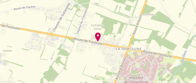 Plan de Access - TotalEnergies, 265 Route de Toulouse, 65300 Lannemezan