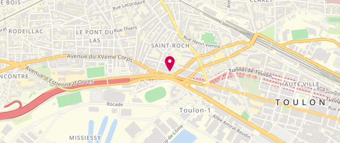 Plan de Access - TotalEnergies, Avenue Marechal Foch 508, 83200 Toulon