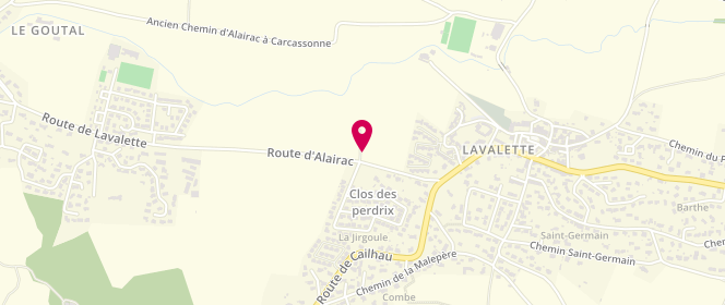 Plan de Carrefour Contact Lavalette, Lieu Dit le Goutal - Route d'Alairac - D211, 11290 Lavalette