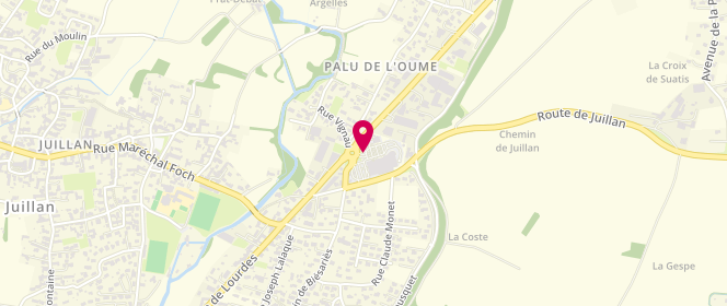 Plan de Intermarche Juillan, 13 Route de Lourdes, 65290 Juillan
