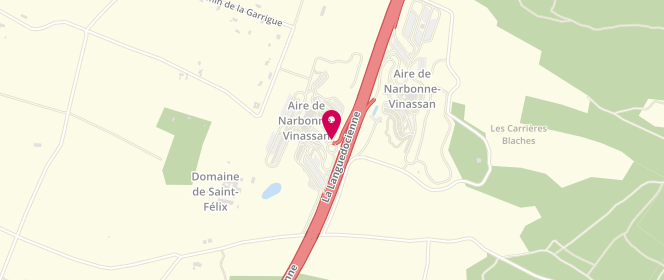 Plan de Leclerc SODIPLEC NARBONNE, Aire de Narbonne Vinassan Nord - A9, 11110 Salles-d'Aude