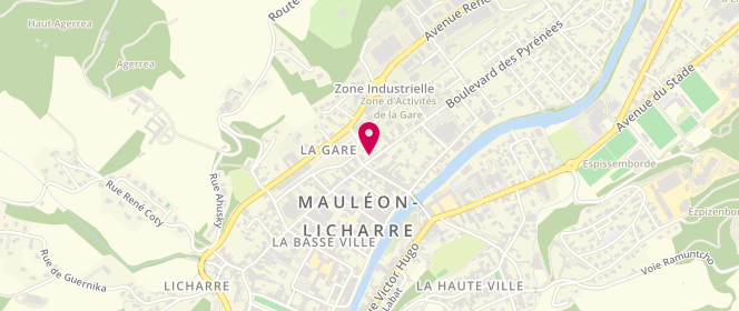 Plan de Access - TotalEnergies, Boulevard des Pyrénées, 64130 Mauléon-Licharre