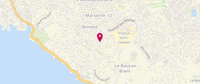 Plan de Eni Marseille Les Roches, 95 Avenue des Roches, 13007 Marseille