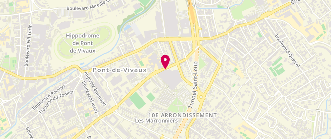 Plan de Auchan St Loup, 57 Boulevard Romain Rolland, 13010 Marseille