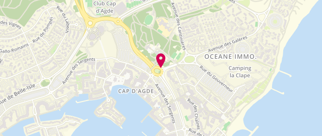 Plan de Eni Cap d'Agde, 8 Avenue des Sergents, 34300 Agde