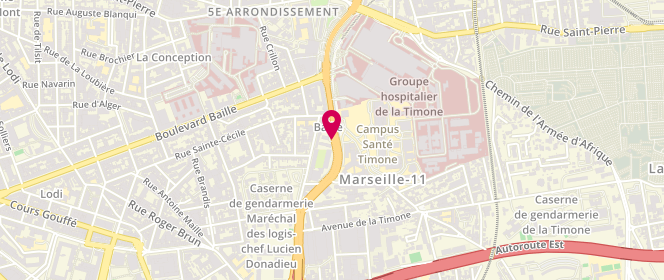 Plan de Access - TotalEnergies, 34, Boulevard Jean Moulin, 13005 Marseille