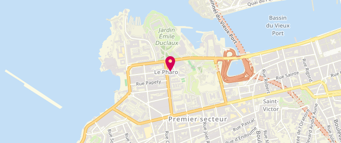 Plan de Esso le Pharo, 13 Avenue Pasteur, 13007 Marseille