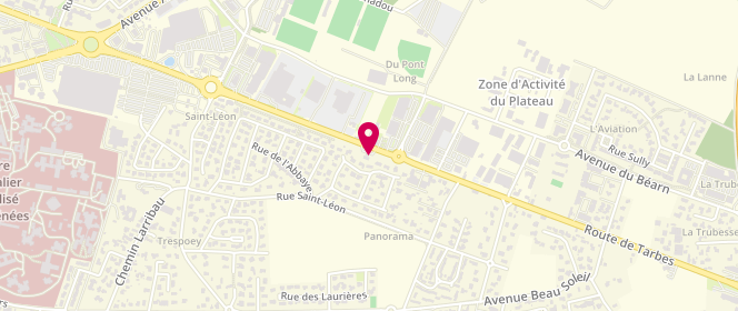 Plan de Access - TotalEnergies, 22 Boulevard du Commandant Rene Mouchotte, 64320 Bizanos