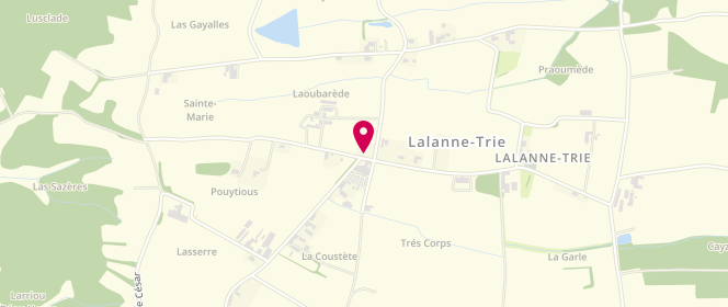 Plan de Intermarché TRYLAN, Route de Tarbes, 65220 Lalanne-Trie