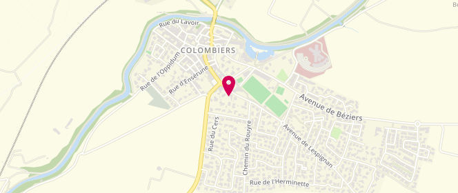 Plan de DYNEFF Colombiers, Route Nationale 113-9 Lieu Dit la Grillade, 34440 Colombiers