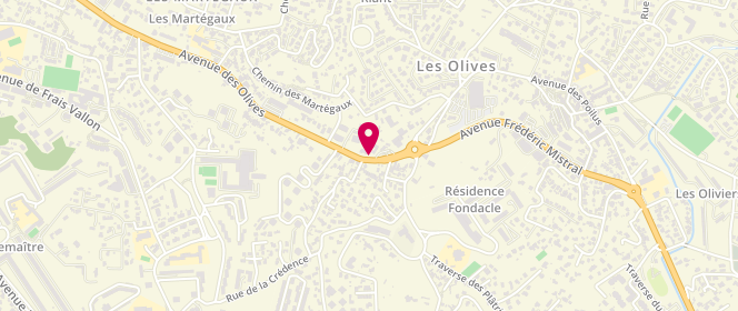 Plan de Relais des Olives, 281 Avenue des Olives, 13013 Marseille