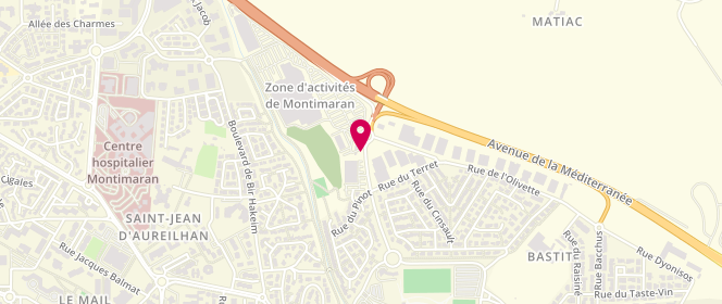 Plan de Leclerc 038. MARANDIS - Béziers, Zone Aménagement de Montimaran - Bretelle Est Autoroute A9, 34500 Béziers