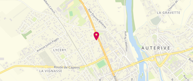 Plan de Access - TotalEnergies, 27 Route de Toulouse, 31190 Auterive