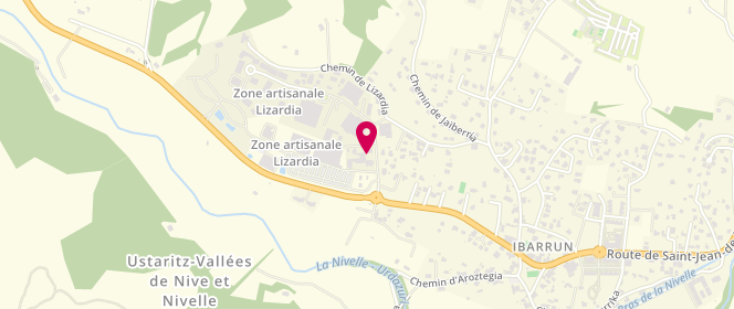 Plan de Intermarche St Pee Sur Nivelle, Route Départementale 918 Zone Aménagement de Lizardia Ii - Quartier Ibarron, 64310 Saint-Pée-sur-Nivelle