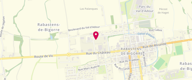 Plan de Carrefour contact, 5 Rue Francis Cruzel, 65140 Rabastens-de-Bigorre