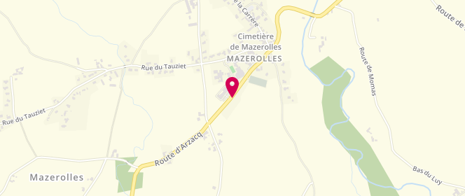 Plan de Access - TotalEnergies, Route Départementale 32 Route d'Arzacq, 64230 Mazerolles