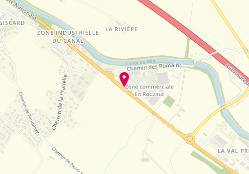 Plan de Intermarche Montgiscard, Route Départ. 813 Lieu Dit en Rouzaut, 31450 Montgiscard