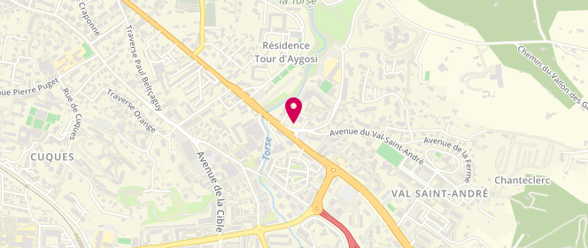 Plan de Esso Tourelles, Avenue Malacrida, 13100 Aix-en-Provence