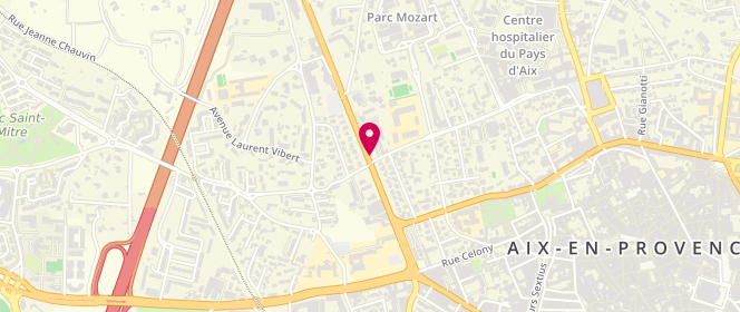 Plan de Access - TotalEnergies, Avenue du Mal Delattre Tassigny, 13100 Aix-en-Provence