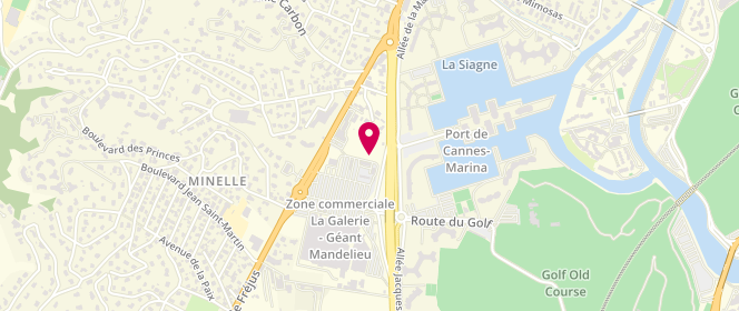 Plan de Géant Casino, Avenue de Fréjus, 06210 Mandelieu-la-Napoule