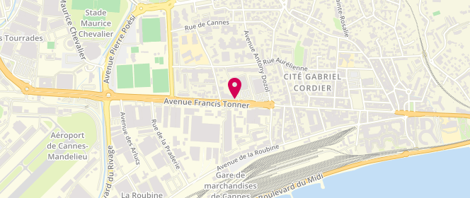 Plan de Casino Supermarché, 140 avenue Francis Tonner, 06150 Cannes