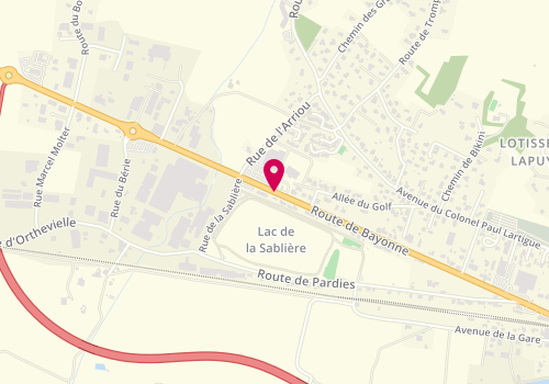Plan de Carrefour Market - Route de bayonne, Route de Bayonne, 40300 Peyrehorade