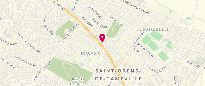 Plan de Access - TotalEnergies, 5 Avenue de Gameville, 31650 Saint-Orens-de-Gameville