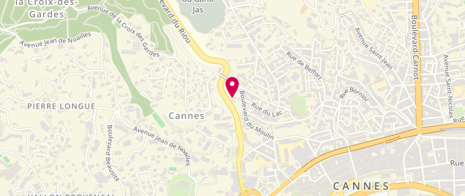 Plan de Access - TotalEnergies, 57 Boulevard du Riou, 06400 Cannes