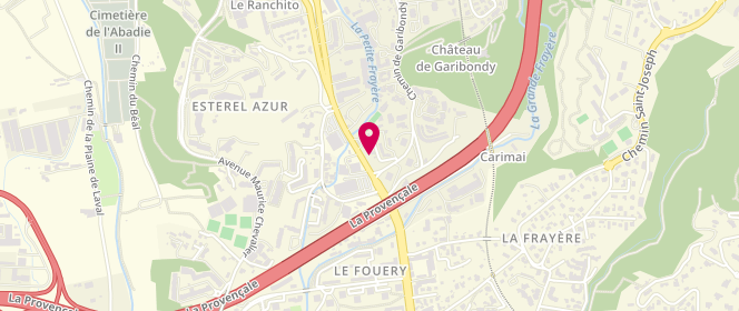 Plan de TotalEnergies Access RELAIS LE CANNET LA FRAYERE, Boulevard Jean Moulin, 06110 Le Cannet