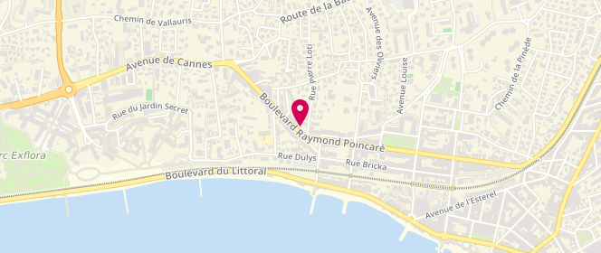 Plan de Eni Agip Antibes Juan Les Pins, 122-124 Boulevard Raymond Poincaré, 06160 Antibes