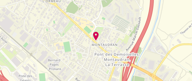 Plan de ESSO Montaudran, 90 Route de Revel, 31400 Toulouse