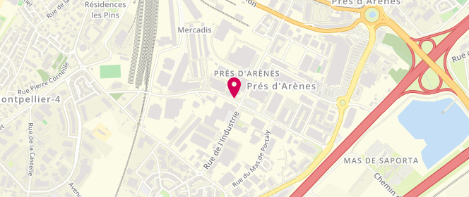 Plan de DYNEFF Marché Gare, 429 Avenue du Marché Gare, 34000 Montpellier