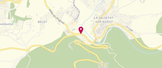 Plan de Access - TotalEnergies, Allée du Plagnol, 34330 La Salvetat-sur-Agout