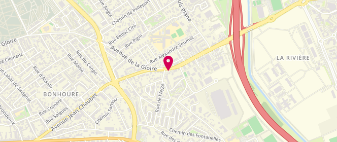 Plan de Station AVIA 2LLS, 144 Avenue Jean Chaubet, 31500 Toulouse