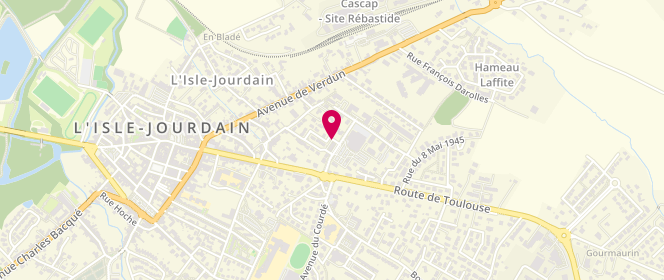 Plan de Super U, 3 Rue Jean Moulin, 32600 L'Isle-Jourdain