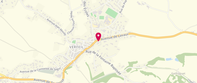 Plan de Access - TotalEnergies, 2. Route de Lavaur, 31590 Verfeil