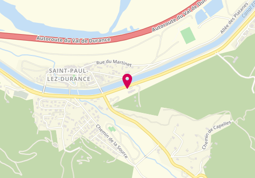 Plan de Access - TotalEnergies, Quartier le Carrouquier, 13115 Saint Paul Les Durances