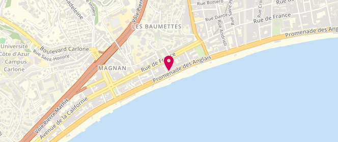 Plan de Avia TERRIN, 77 Promenade des Anglais, 06000 Nice